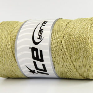 2x200gr Macrame Bulky Glitz Cream, Gold