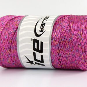 2x200gr Macrame Bulky Glitz Multi Pink, Irridescent