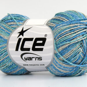 8x50gr Summer Rose Glitz Green, Turquoise, Light Camel