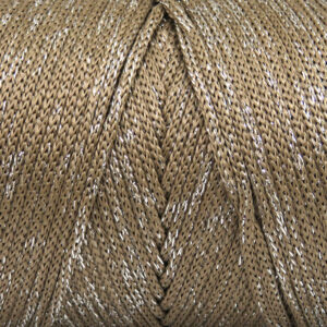 2x200gr Macrame Bulky Glitz Dark Camel, Gold