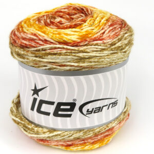 3x100gr Cakes Cotton Royal Copper, Camel, Gold, White