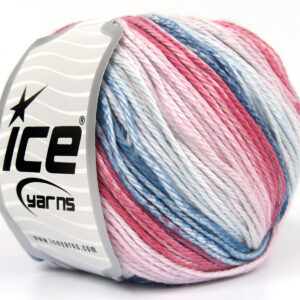 4x100gr Mona Lisa Salmon, Light Pink, White, Turquoise