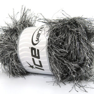 2x200gr Eyelash Superbulky Black, White