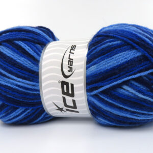 4x100gr Wool Varicolor Light Blue Shades
