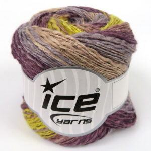 4x100gr Linen VisCot Maroon Shades, Camel, Grey, Gold