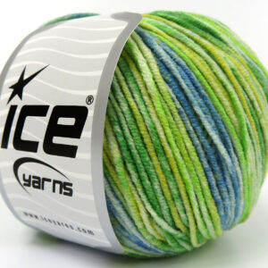 8x50gr Lorena Splash Green Shades, Yellow, Blue Shades