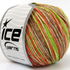 8x50gr Lorena Splash Salmon, Green, Brown