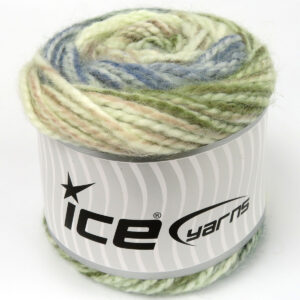 2x150gr Cakes Alpine Angora Ecru, Blue, Green, Antique Pink