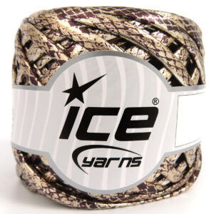 1x170gr Faux Leather Brown, Silver, Gold