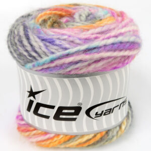 2x150gr Cakes Alpine Angora Turquoise, Gold, Fuchsia, Purple Shades