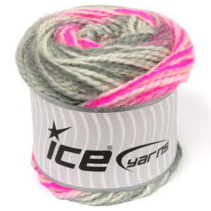 2x150gr Cakes Alpine Angora Grey Shades, Pink Shades, White