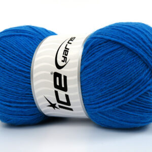 4x100gr Sock Unicolor Blue