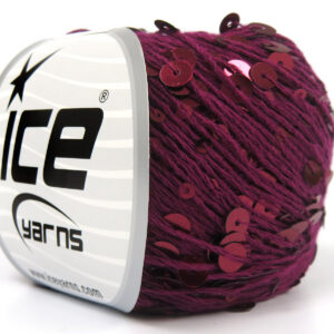 4x50gr Cotton Paillette Maroon