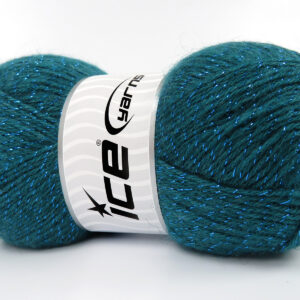 4x100gr Angora Glitz Dark Green