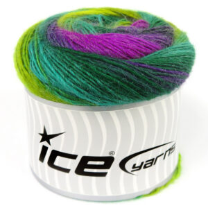 2x150gr Cakes Alpaca Fine Green Shades, Fuchsia, Purple