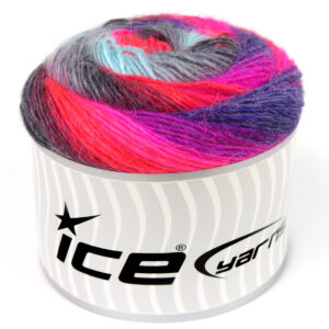 2x150gr Cakes Alpaca Fine Purple, Blue, Neon Orange, Fuchsia, Grey Shades