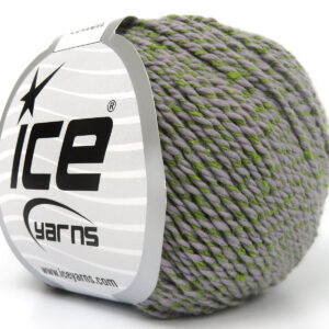 4x50gr Silk Cotton Green, Light Grey