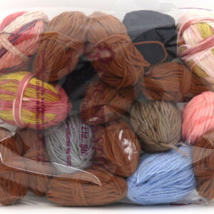 1x400gr Mixed Lot Multicolor Leftover Yarns
