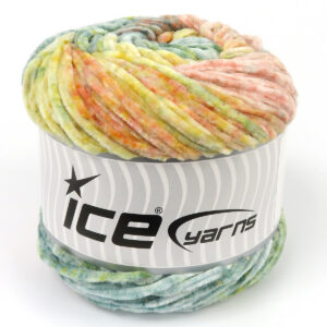 2x150gr Chenille Splash Green Shades, Salmon Shades, Yellow Shades