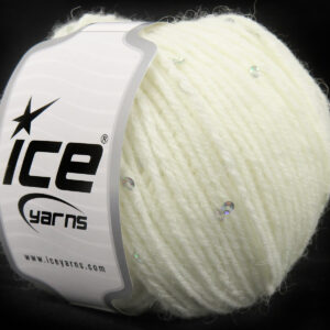 4x50gr Alpaca Paillette White