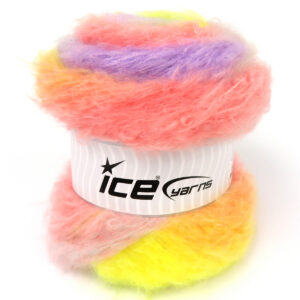 2x150gr Bella Mohair Mint Green, Yellow, Light Salmon, Lilac