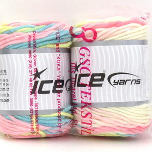 2x100gr Mixed Lot Multicolor Wool Superbulky Batik Yarns