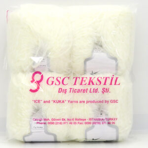 4x50gr Mixed Lot Multicolor Merino Fur Yarns