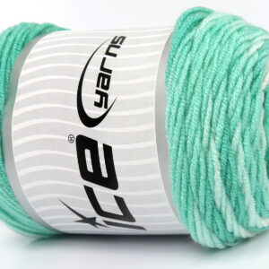 3x100gr Baby Dream Batik Green Shades, White