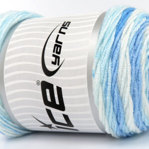 3x100gr Baby Dream Batik Blue Shades, White