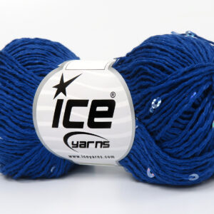 6x50gr Natural Cotton Light Paillette Night Blue