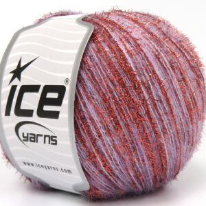 8x50gr Tommy Wool Glitz Light Lilac, Copper