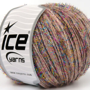 8x50gr Tommy Wool Glitz Light Salmon, Black, Turquoise, Pink, Gold