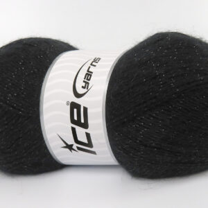 4x100gr Angora Glitz Black