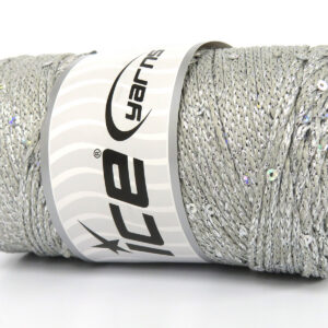 2x200gr Macrame Glitz Paillette Light Silver
