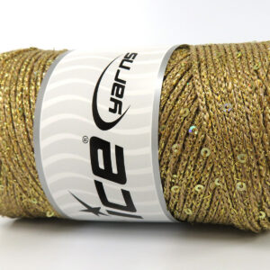 2x200gr Macrame Glitz Paillette Gold