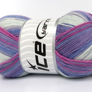 4x100gr Cotton Magic Lilac Shades, Pink, Light Blue