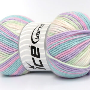 4x100gr Baby Bamboo Magic Light Lilac, Green Shades, Pink, White