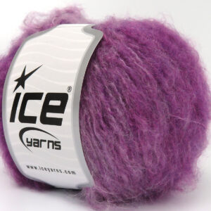 8x50gr Chancy Mohair Ecru, Purple Shades