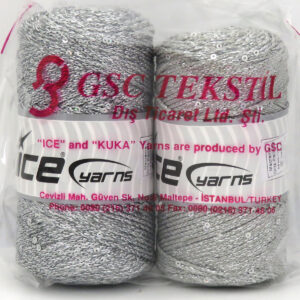 1x400gr Mixed Lot Multicolor Macrame Glitz Paillette Yarns