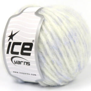 6x50gr Baby Alpaca Aria White, Blue