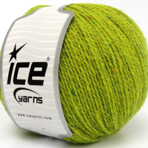 4x100gr Baby Alpaca Tweed Pistachio Green
