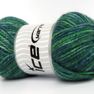 2x150gr Jeans Wool Bulky Green Shades, Blue Shades