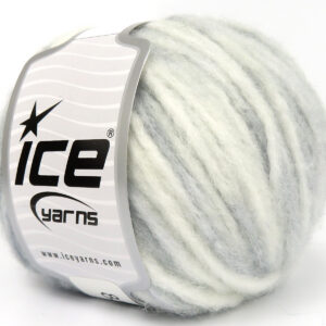 8x50gr Air Wool Spots White, Light Blue