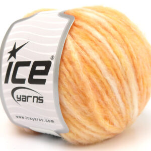 8x50gr Air Wool Spots Salmon Shades, White