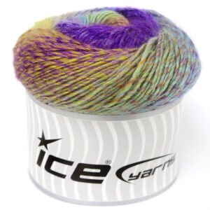 2x150gr Cakes Magic Wool Turquoise, Green, Gold, Purple