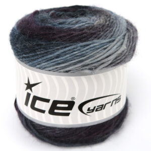 4x100gr Magic Wool De Luxe Grey Shades, Blue Shades, Maroon