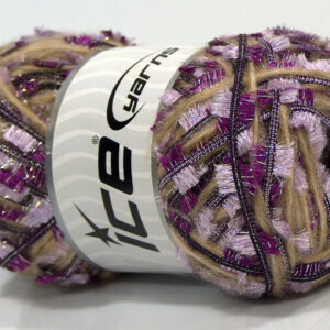 4x100gr Butterfly Glitz Purple, Light Camel, Light Lilac