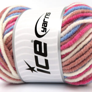 4x100gr Star Merino Batik Blue, Pink Shades, Cream