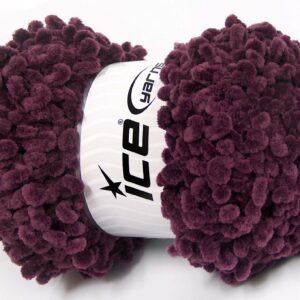 4x100gr Chenille Boucleron Maroon