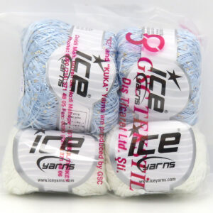 1x180gr Mixed Lot Multicolor Paillette Yarns